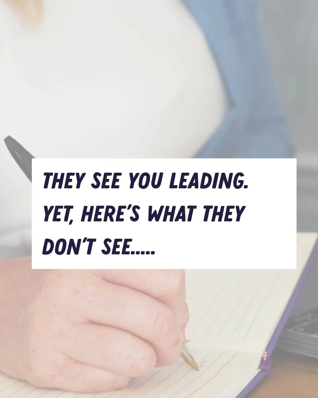 Leadership often looks much easier from the outside.

People see the decision.
The conversation.
The calm response.
The direction.

They don&rsquo;t always see the thinking, second-guessing and responsibility that sits behind it.

You don&rsquo;t hav