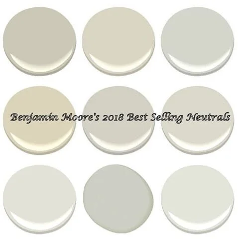 Benjamin Moore’s 2018 Best Selling Neutrals