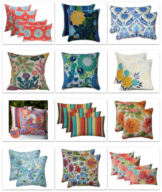 Easy Outdoor Update- Pillows from Amazon