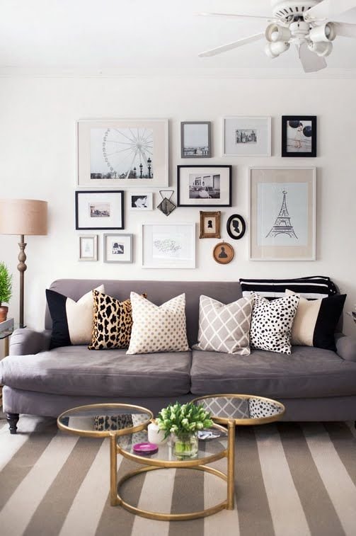 20 Behind The Couch Decor Ideas for the Living Room  Gallery wall living  room couch, Above couch decor, Gallery wall living room