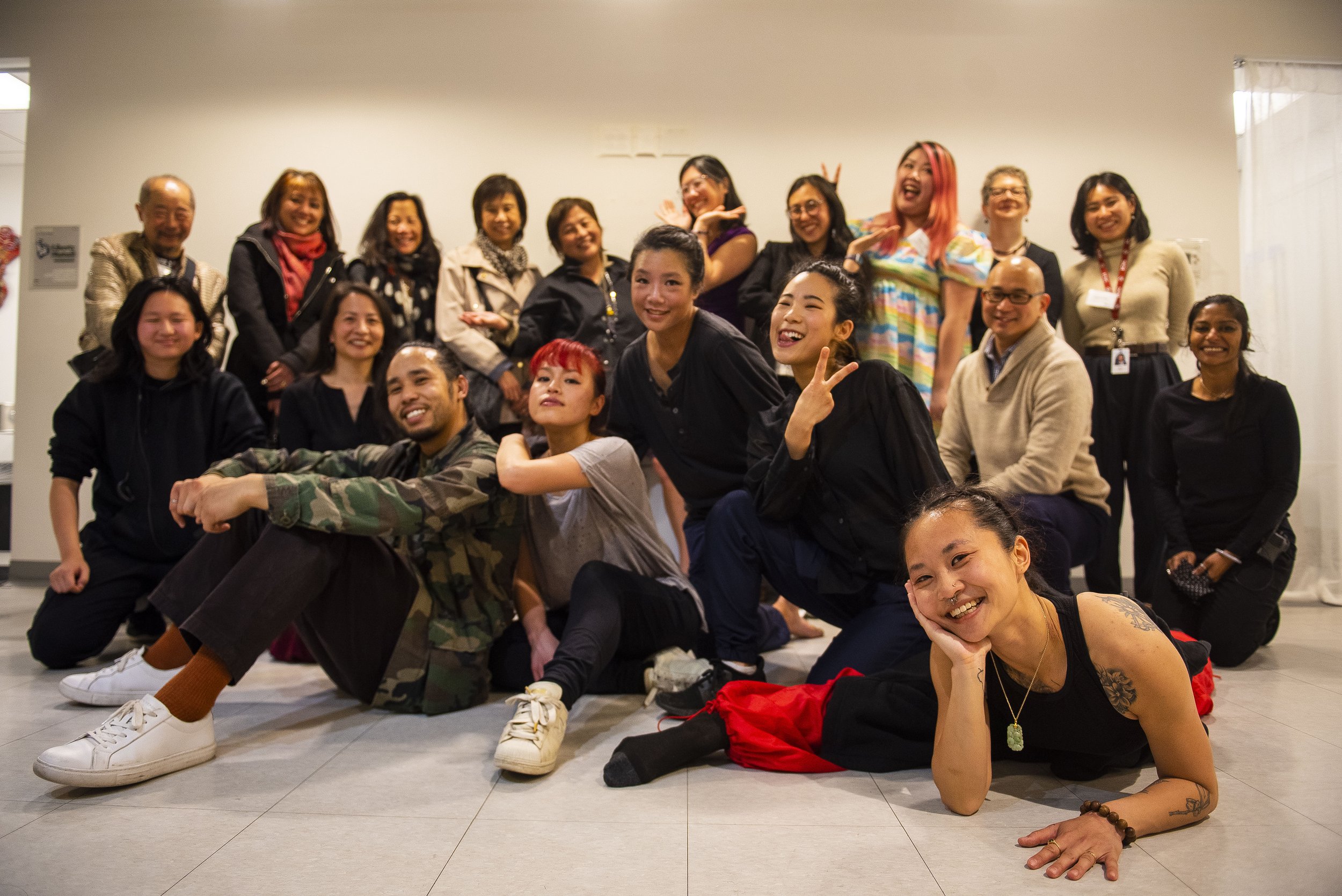 Cast, Crew, and Supporters, Convergent Waves: Boston by Lenora Lee Dance, Pao Arts Center, April 21, 2022, Photo Credit: LeeDaniel Tran