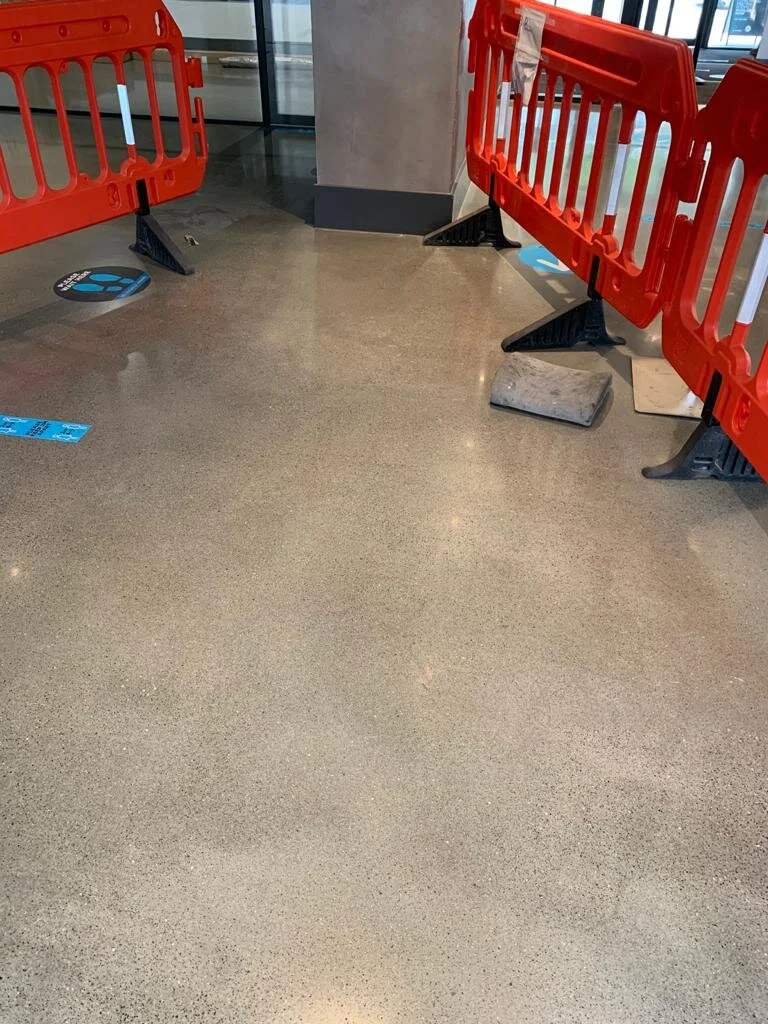 Repair of cracked concrete floor