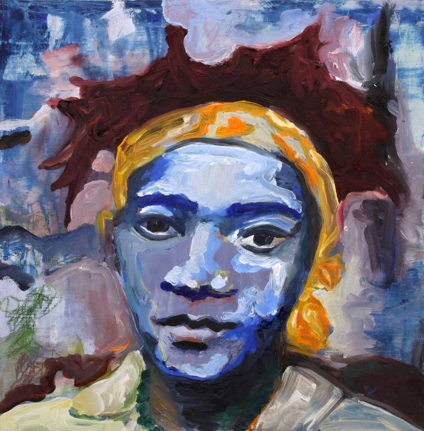 I&rsquo;ve been archiving my work lately, a trip down memory lane.

Have I ever shown you the first oil painting I sold?

This small 10x10&rdquo; portrait of Jean-Michel Basquiat came to life one evening while painting beside an old friend. It felt m