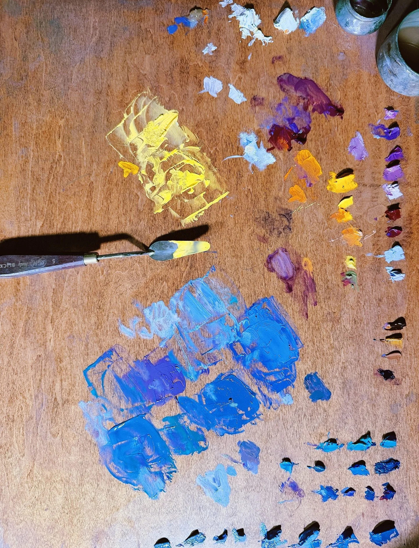 Purples, quinacridones, blues and bright yellow light. Colors that have held growth and subtle evolution - the rhythm of my studio, and where I&rsquo;ve poured my heart these past few months.