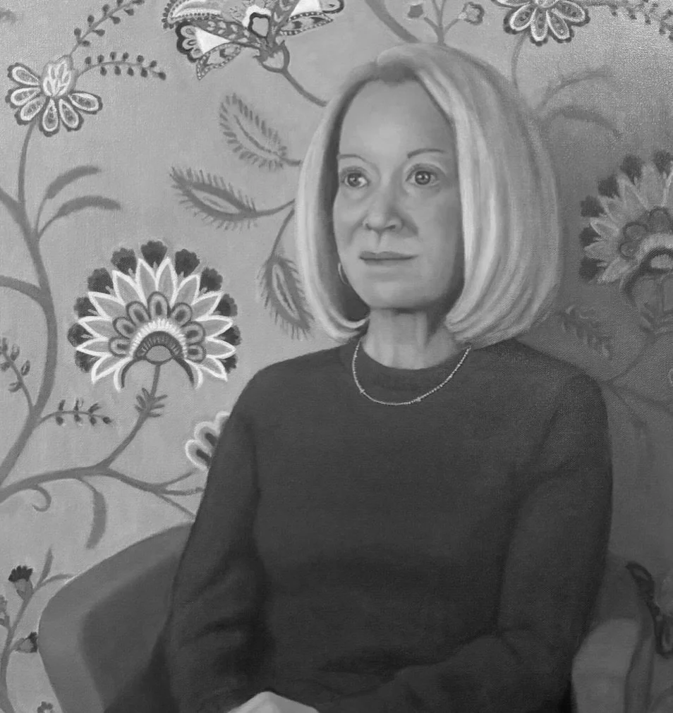 Months on the easel, and this dear portrait&rsquo;s finish line is near.

Sharing her in black and white for now, before the final reveal. 

The last shifts in light, softened edges, and glazes of color are beginning to pull her presence into focus.
