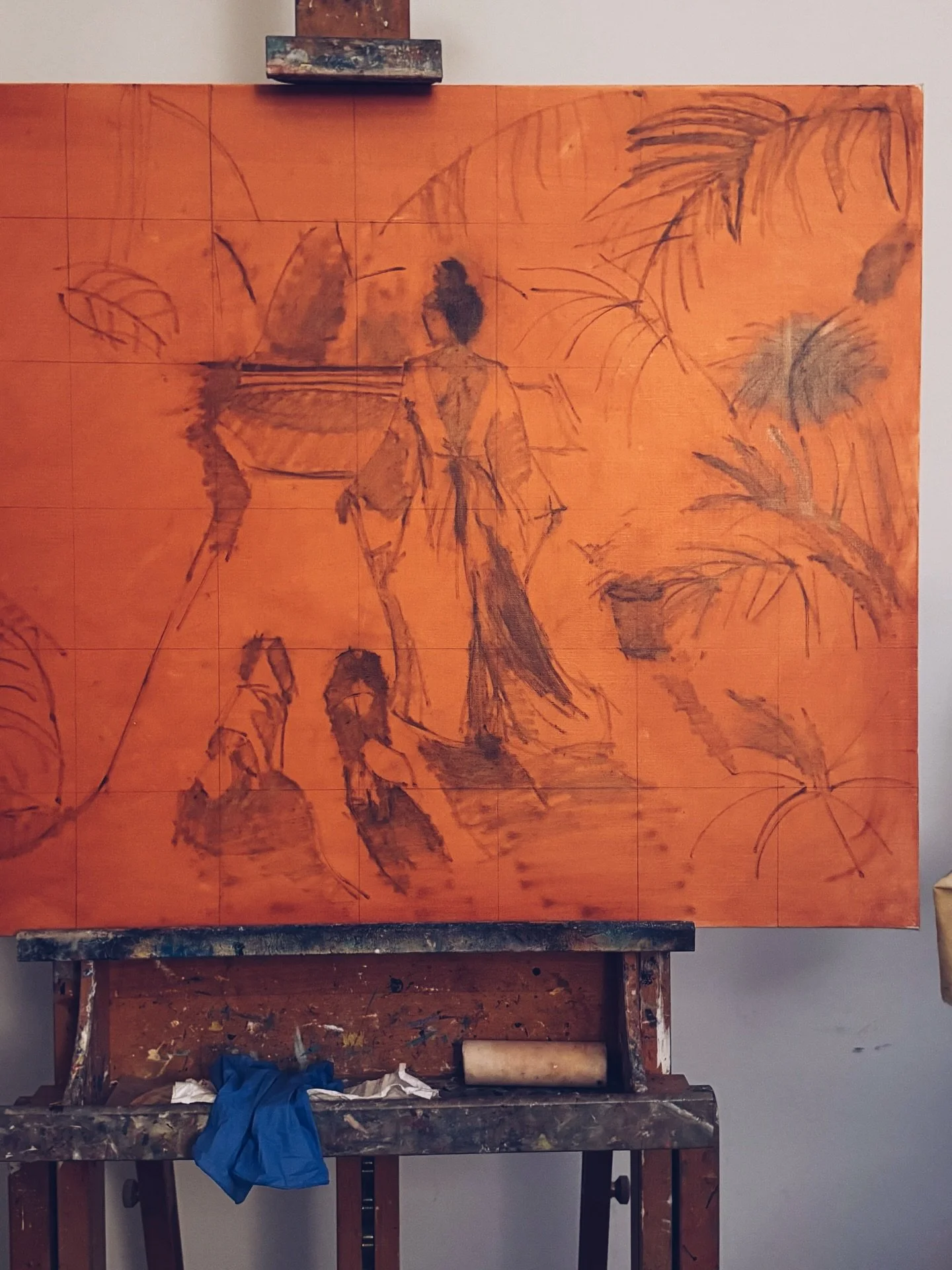 Starting a new commission. 
Very excited about this one 🌺🌴