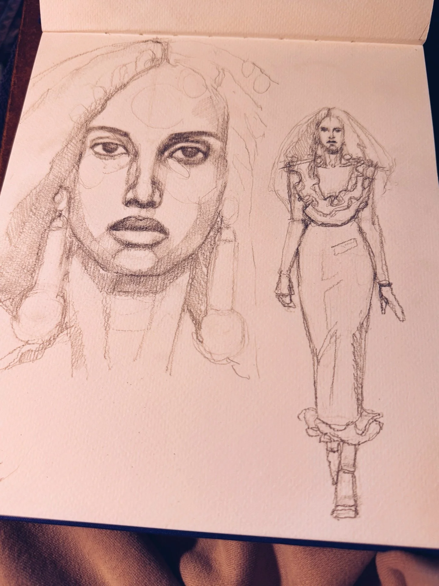 @carolinaherrera 
NYFW SS27

Next up in the Fashion Week sketchbook. Sketched and ready for watercolor. 🎨