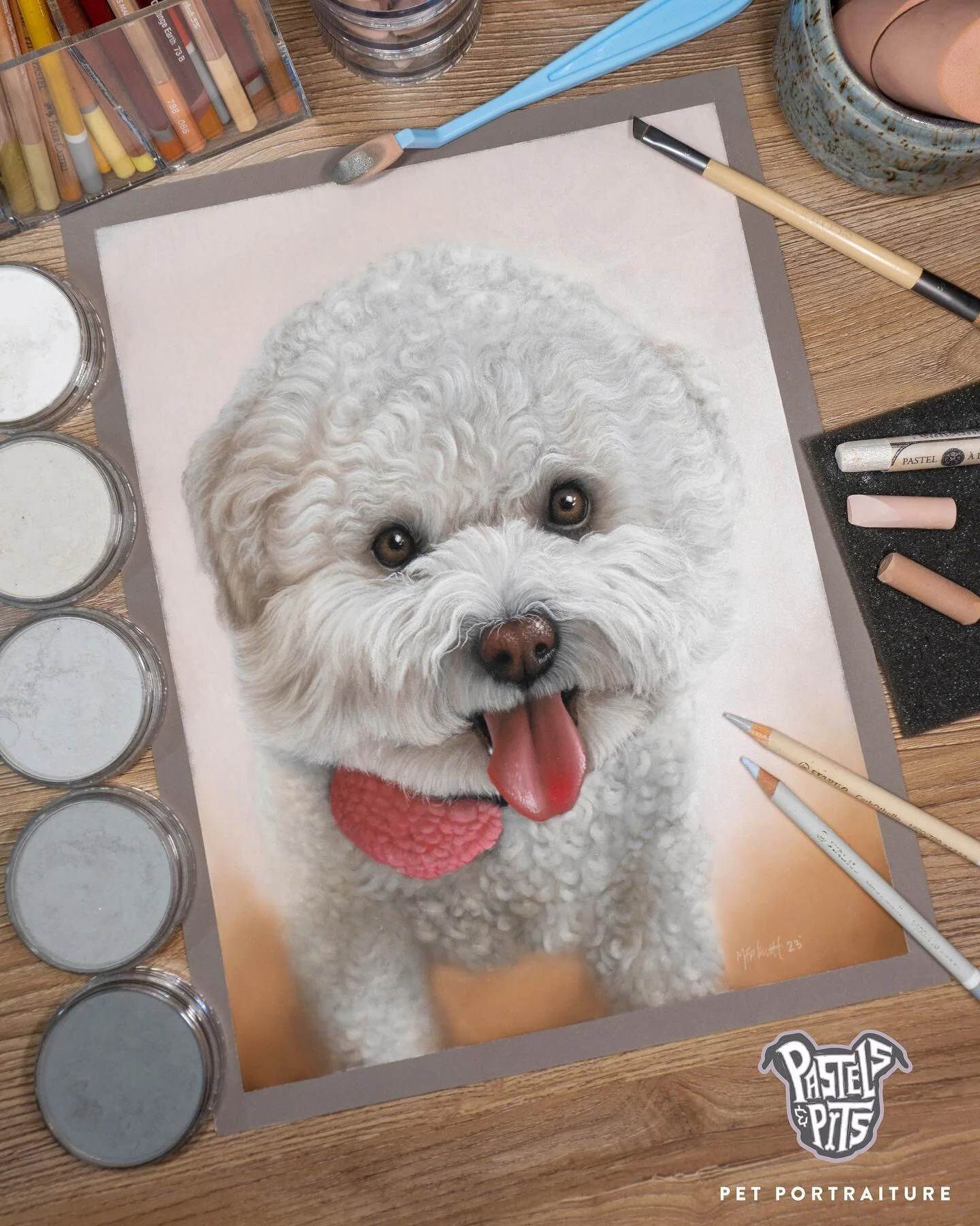 Pastels and Pits Pastel Pet Portraits