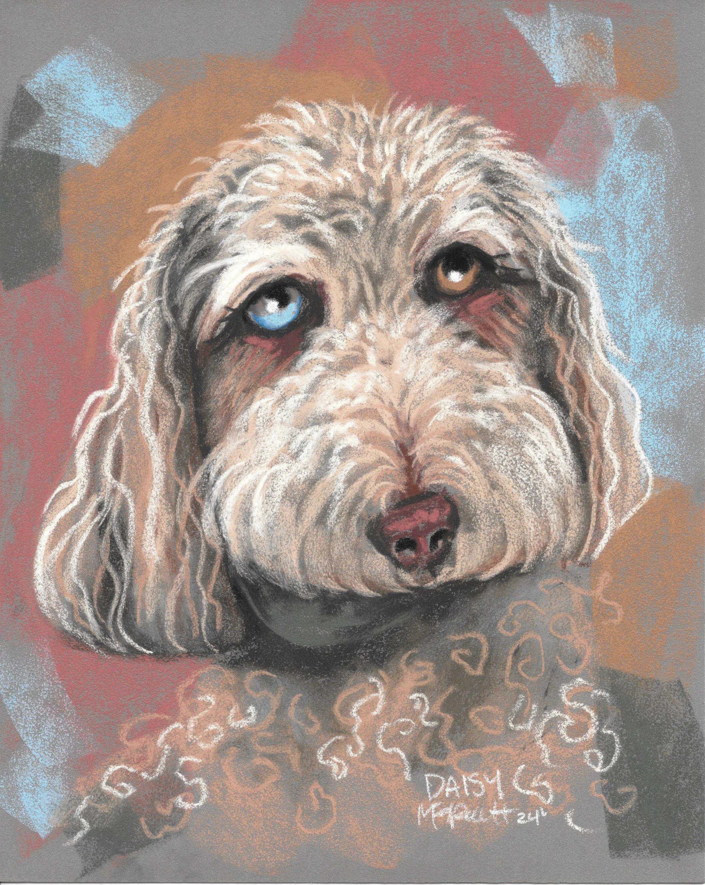 Expressive 8" x 10" Pet Portrait | Maeberrie Winter Market Pre-Order
