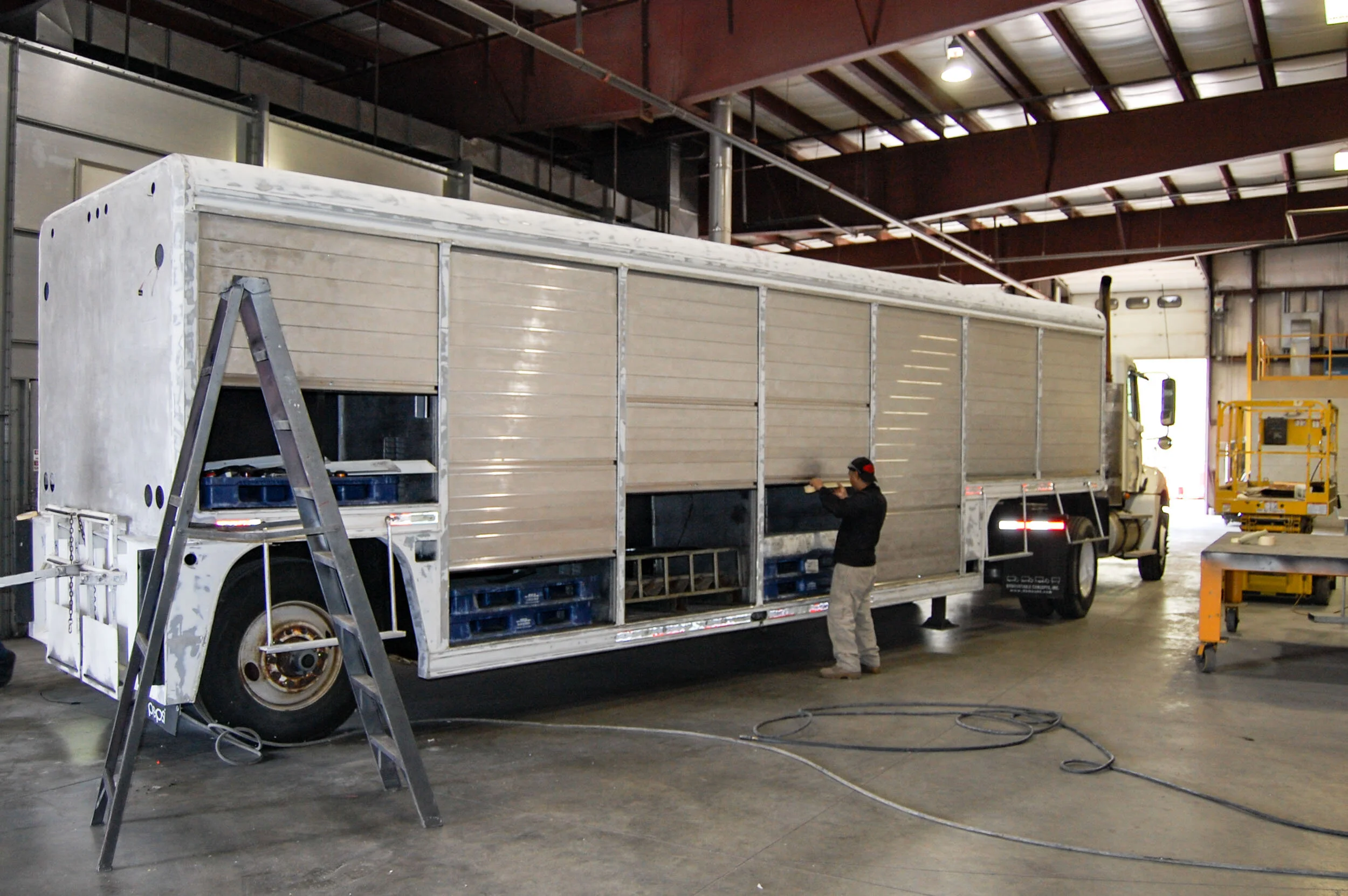 Beverage Truck & Trailer Collision Repair Paint Shop DCI Fleet Service
