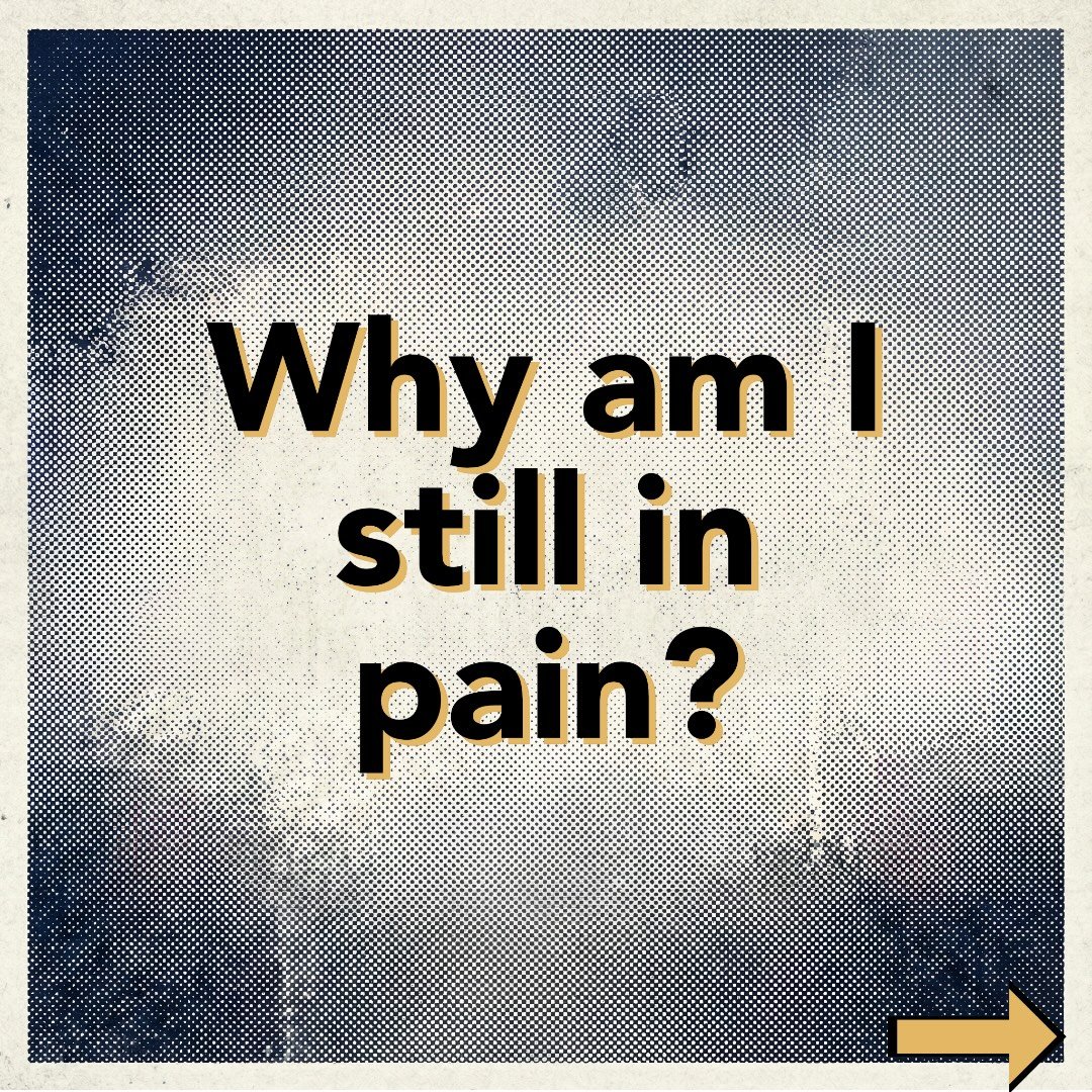 ❌The &ldquo;Old Science&rdquo; told us that pain equals tissue damage. More pain = More injury.

But biologically, tissue heals within 3 to 6 months. So if you are still hurting a year later, we are no longer looking at a tissue issue. We are looking