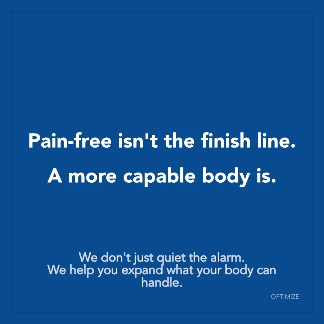 There&rsquo;s a difference between pain being gone and trusting your body again.

Between feeling better and knowing you can handle what your life asks of you &mdash; the long flight, the weekend hike, picking up your kid without thinking twice.

Tha