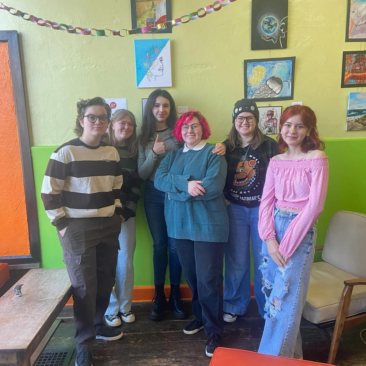 Wonderful gathering at @redcupchesterton for our Teen Arts Group exhibition! Thank you to all who turned out this afternoon to support these amazing artists. The exhibit is up through March 29, so grab a coffee and view the exhibit. 

#chestertonartc