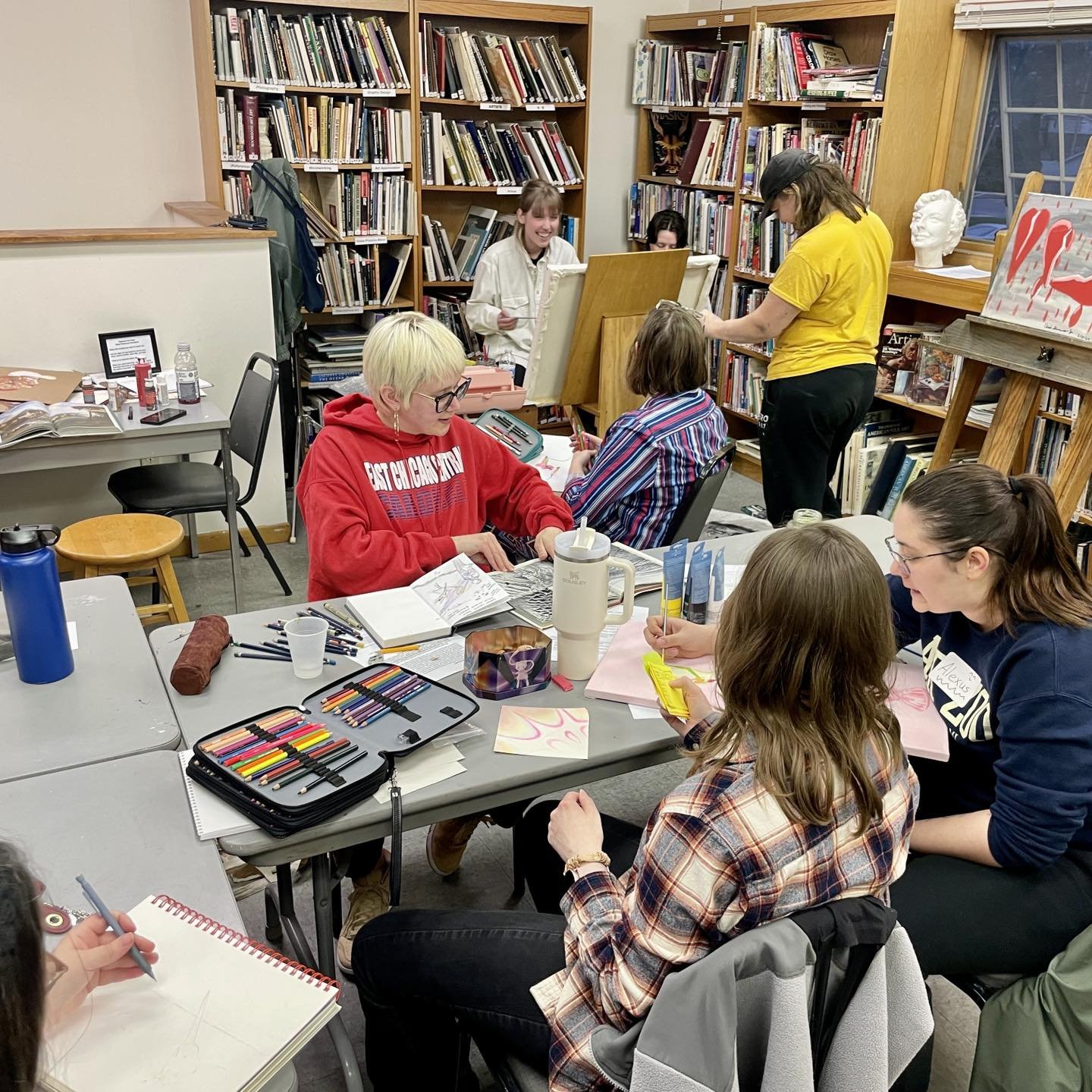 Another successful evening with CAC&rsquo;s Emerging Artists Society (EAS)! This meeting was focused around informal critique and art making. Members brought works-in-progress to gain valuable feedback through critique, as well as participated in ded