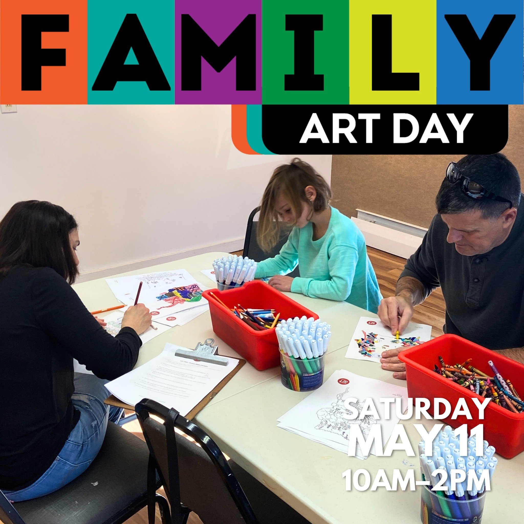 Chesterton Art Center's free Family Art Day is approaching! We welcome all to join on Saturday, May 11 for printmaking, collaging and more. Families can attend any time between 10 AM-2 PM.

With guidance from the CAC team, families will explore the w