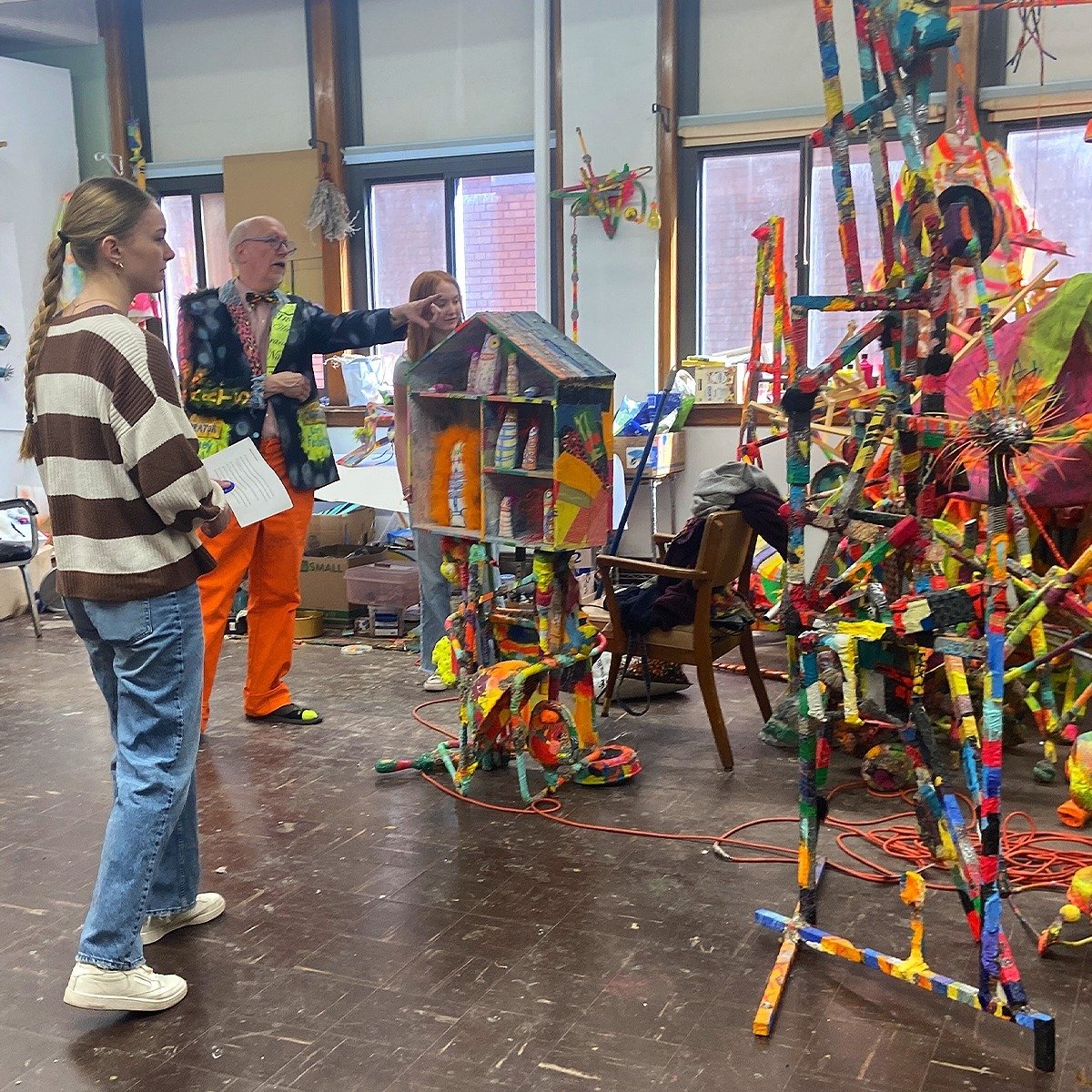 Teen Arts Group (TAG) members recently went on a field trip to St. Mary&rsquo;s Artist Studios in Michigan City, IN. During their visit, members met 8 local artists, explored their studios, and engaged in discussions about maintaining a successful ar