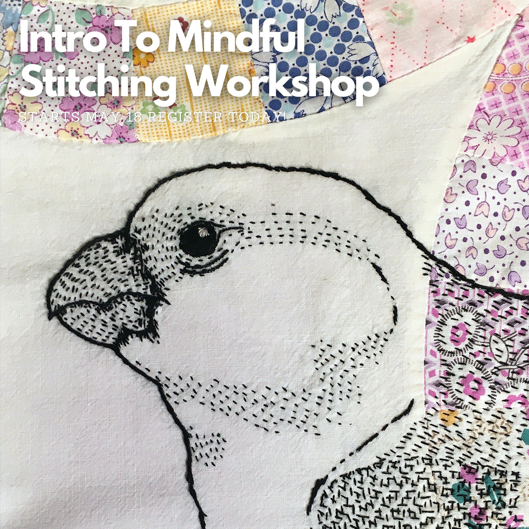 Need a mental break? Find ease in the meditative and creative process of stitching. Register today for our Intro to Mindful Stitching workshop.

🟣 Intro to Mindful Stitching Workshop (18+) 1-day workshop / Saturday, May 18 from 1-4 PM

With guidance