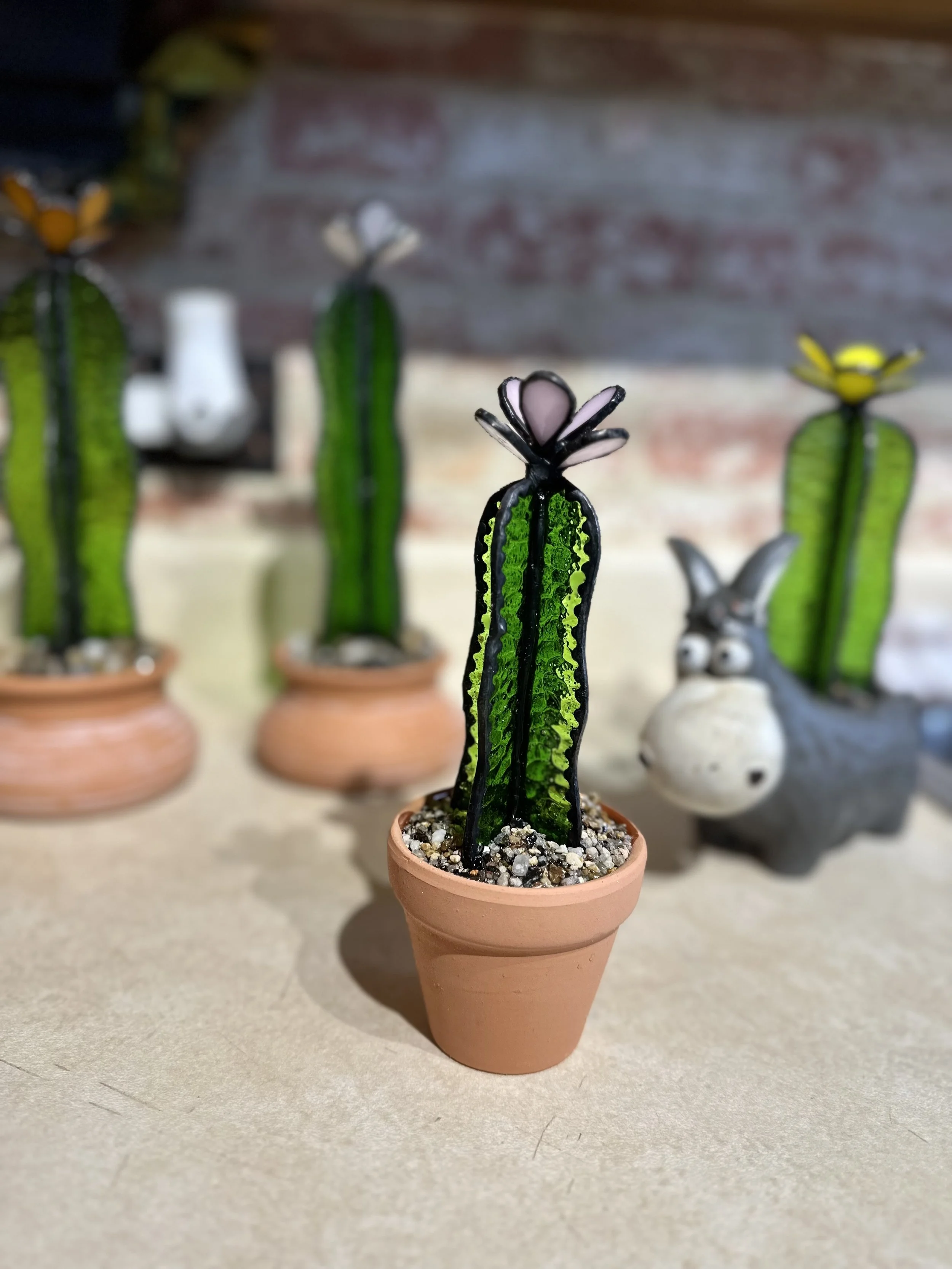 Stained Glass 3-D Cactus Workshop/ July 17 + 24