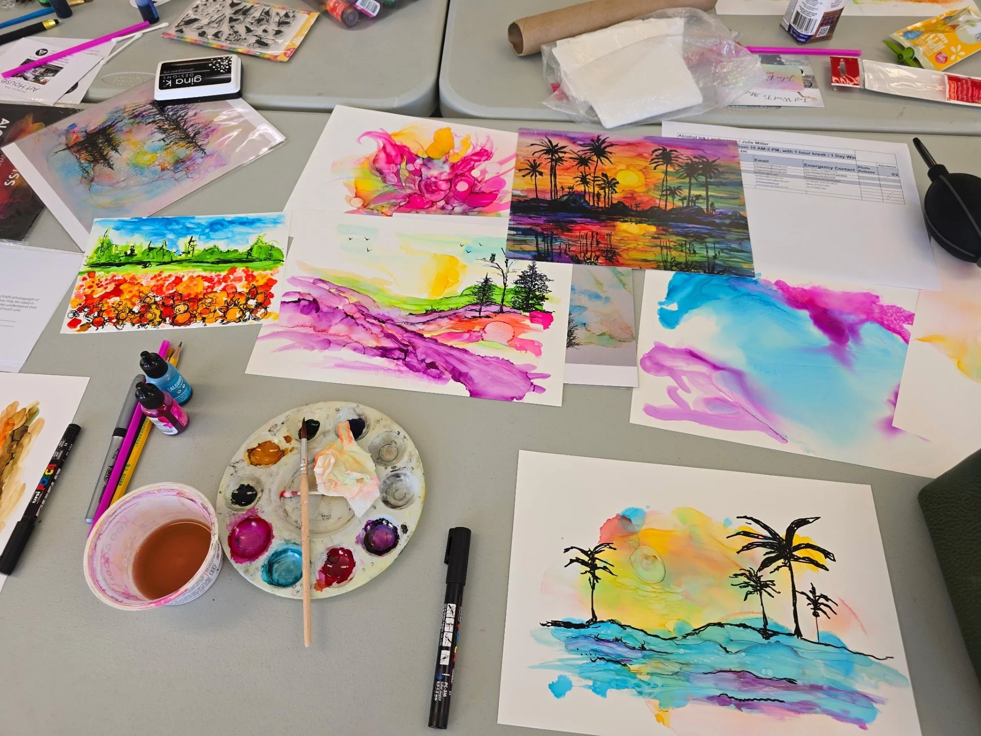 Exploring Alcohol Inks/ November 3- 24