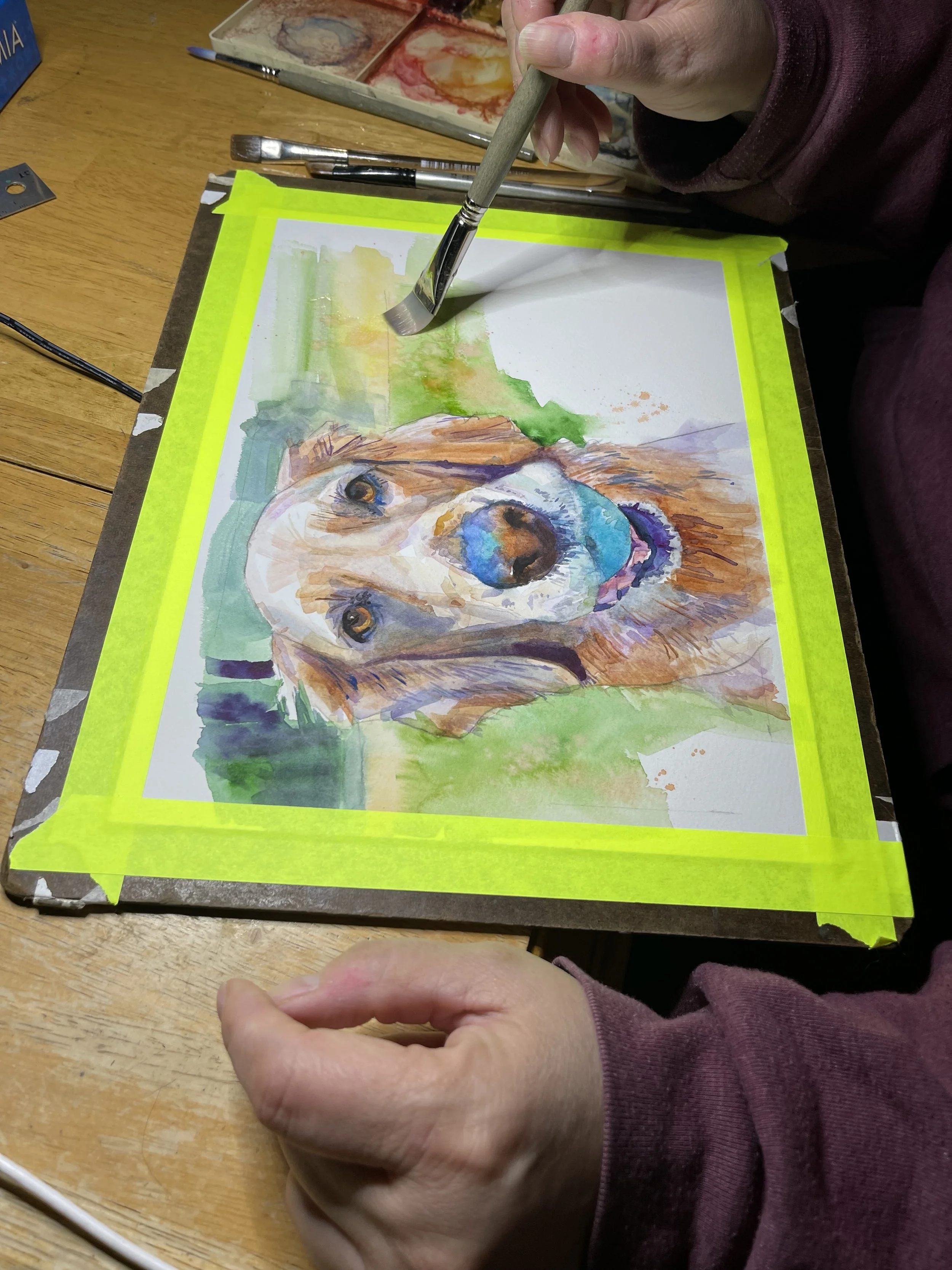 Watercolor Pet Portraits / April 15- May 6