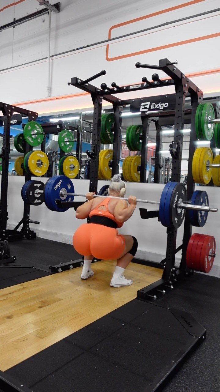 Weekly squat session. I’m adding extra reps every week. I’m in a new territory doing 110kg for 8 reps, I really want to nail down 110kg for 10 for two sets with decent form before I start to increase weight. I never used to do more than 3