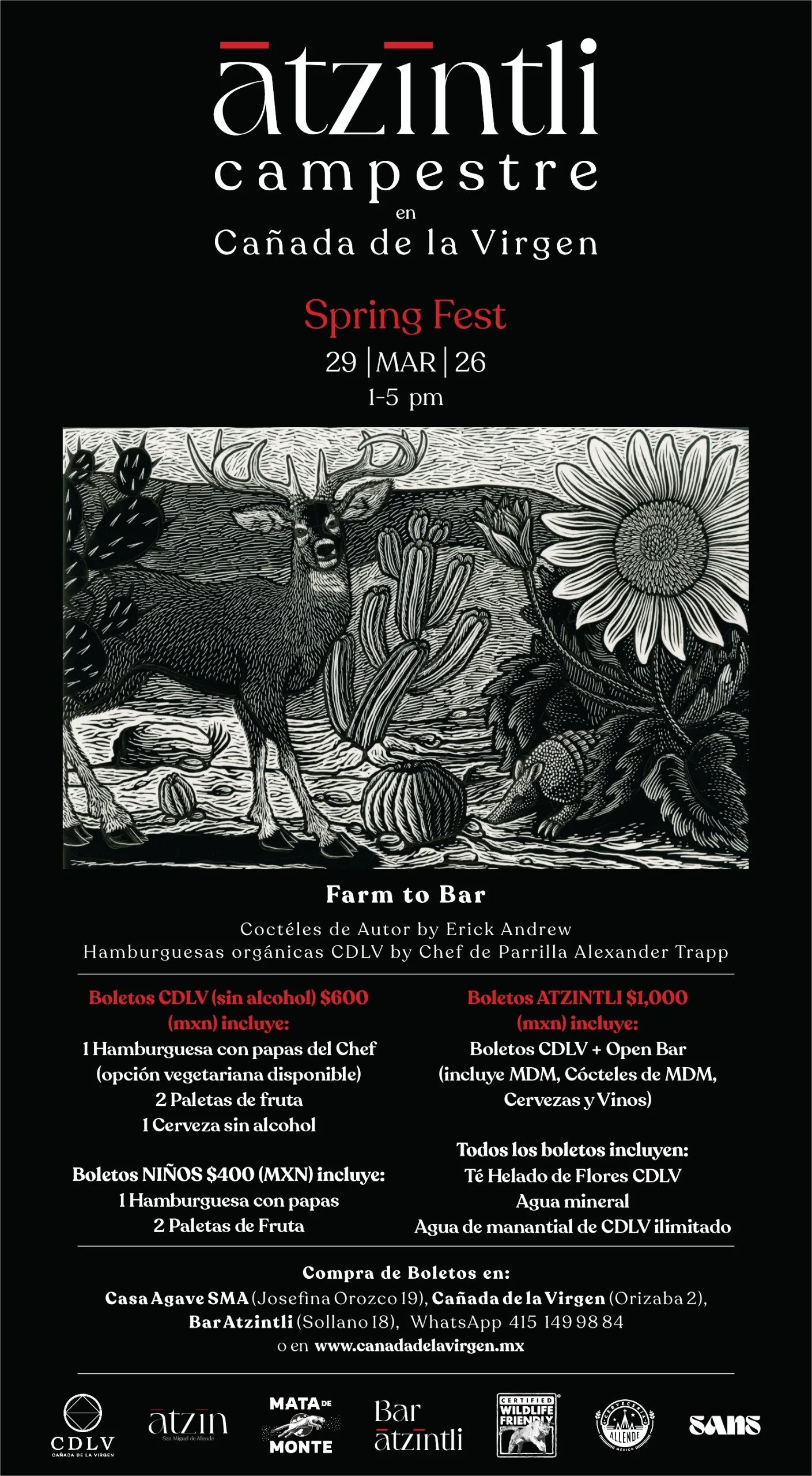 Atzintli Campestre Marzo Boleto ATZINTLI