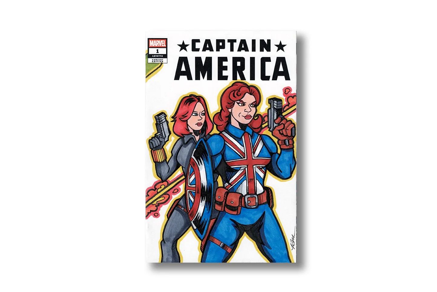 Captain America #1 Sketch Cover