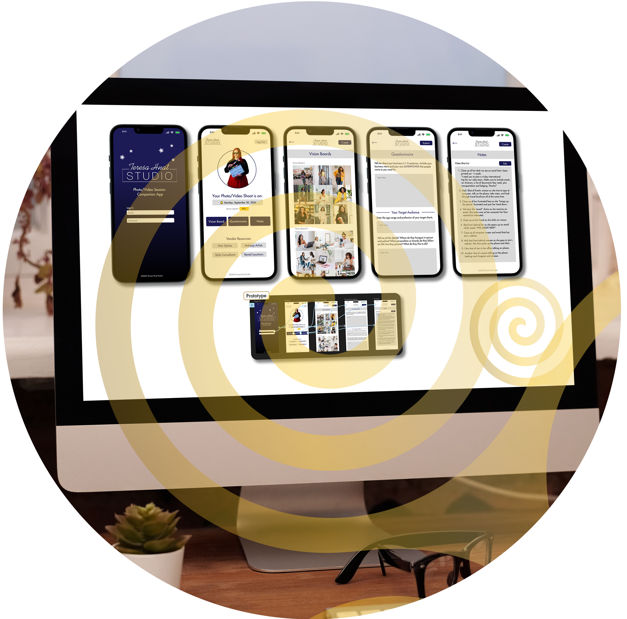 Laptop with UX Design by Kevin Maher.