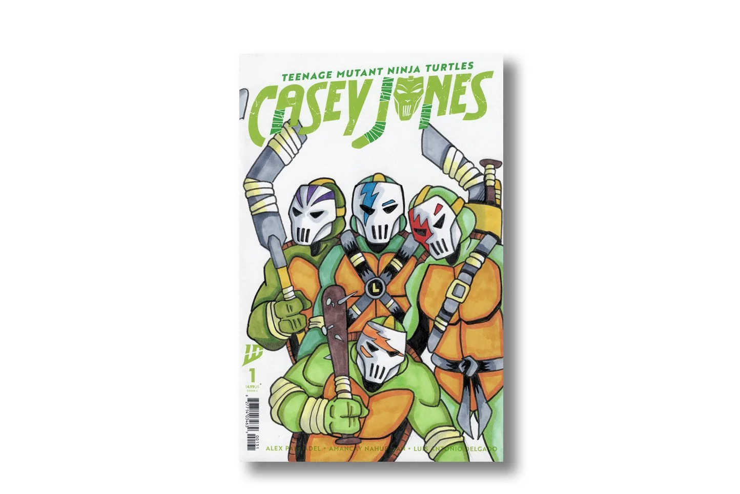 Casey Jones Sketchcover drawn in ink and marker by Kevin Maher