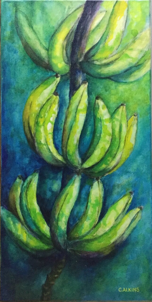 Backyard Bananas 2 12 x24 Acrylic.jpg
