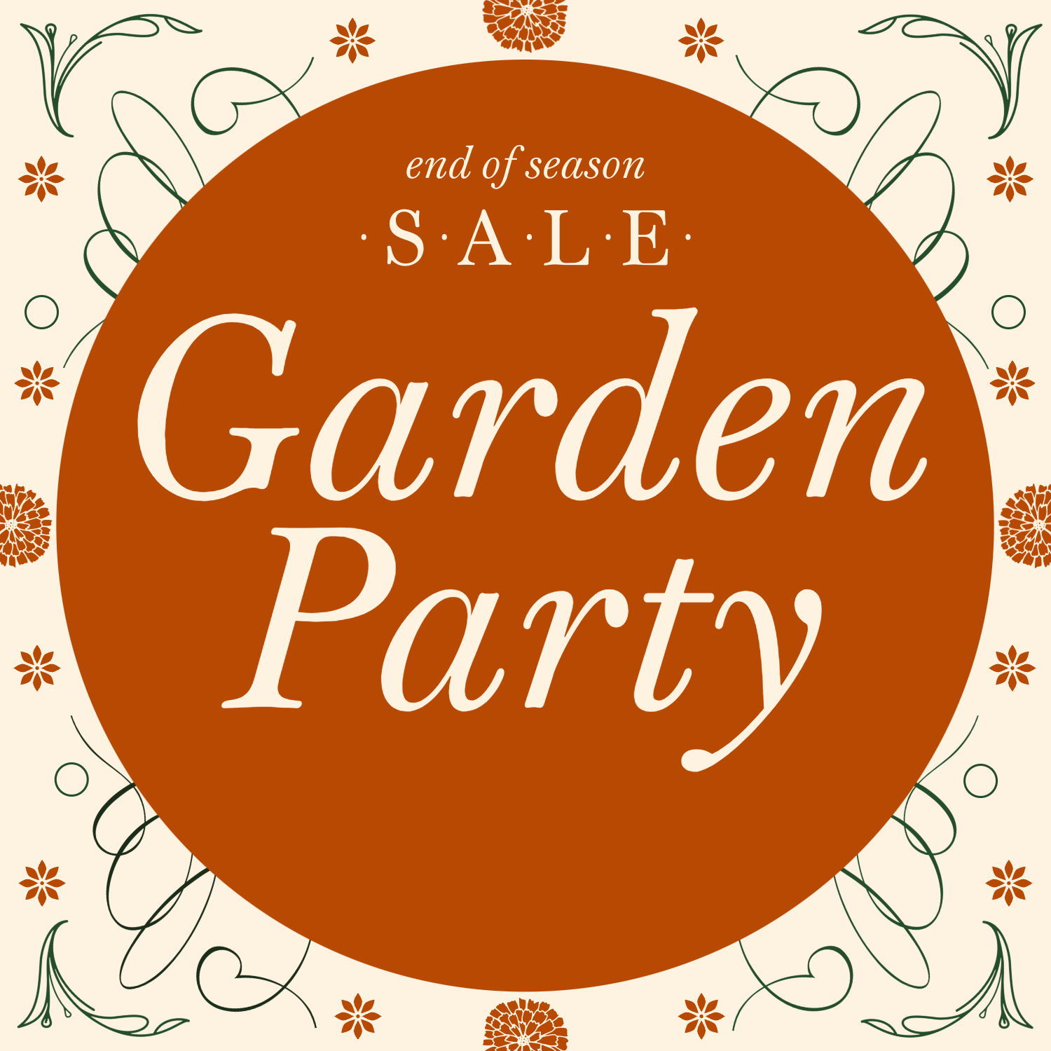 Garden Party Sale