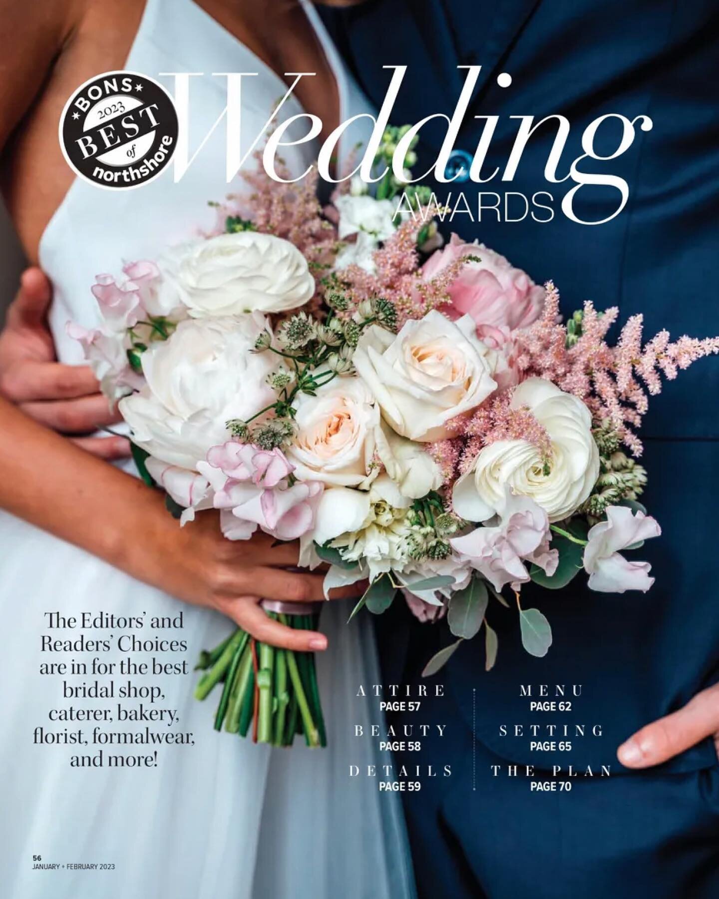 Humbled by and grateful to @northshoremag 💕 
.
Cheers to all the #BONSWedding2023 winners🎉
.
SWIPE for a surprise 🫢
.
.
#bostonnorthshore #bons #eventplanner #bostonmomblogger #bostonevents #bostoneventplanner