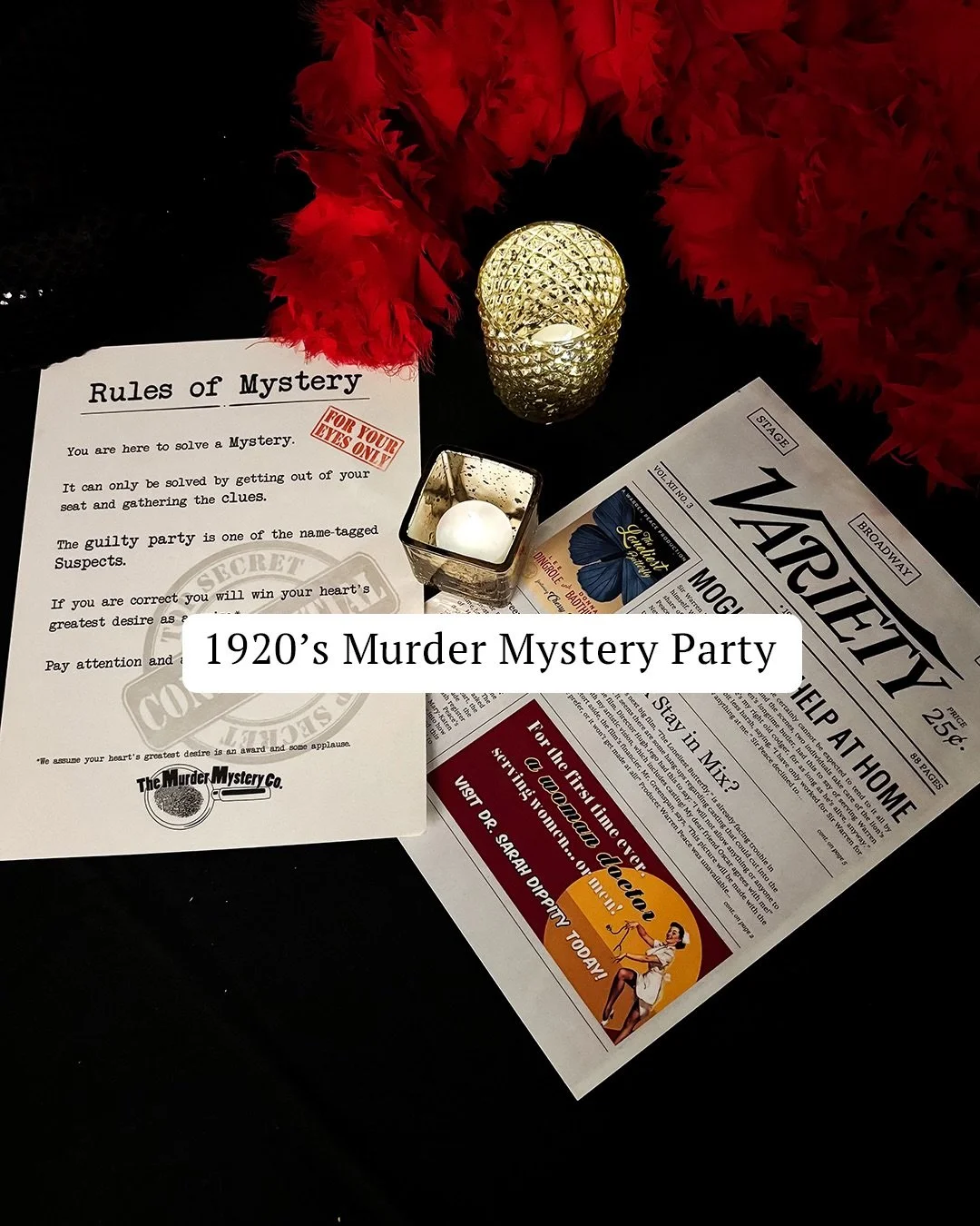 Event planning isn&rsquo;t always flowers and floor plans&hellip; sometimes it&rsquo;s plot twists, newspaper headlines, and a night that unfolds into a 1920s murder mystery party! 🕵️📰🍸

Venue: @lafina_steakhouse 

#murdermystery #eventplanner #di