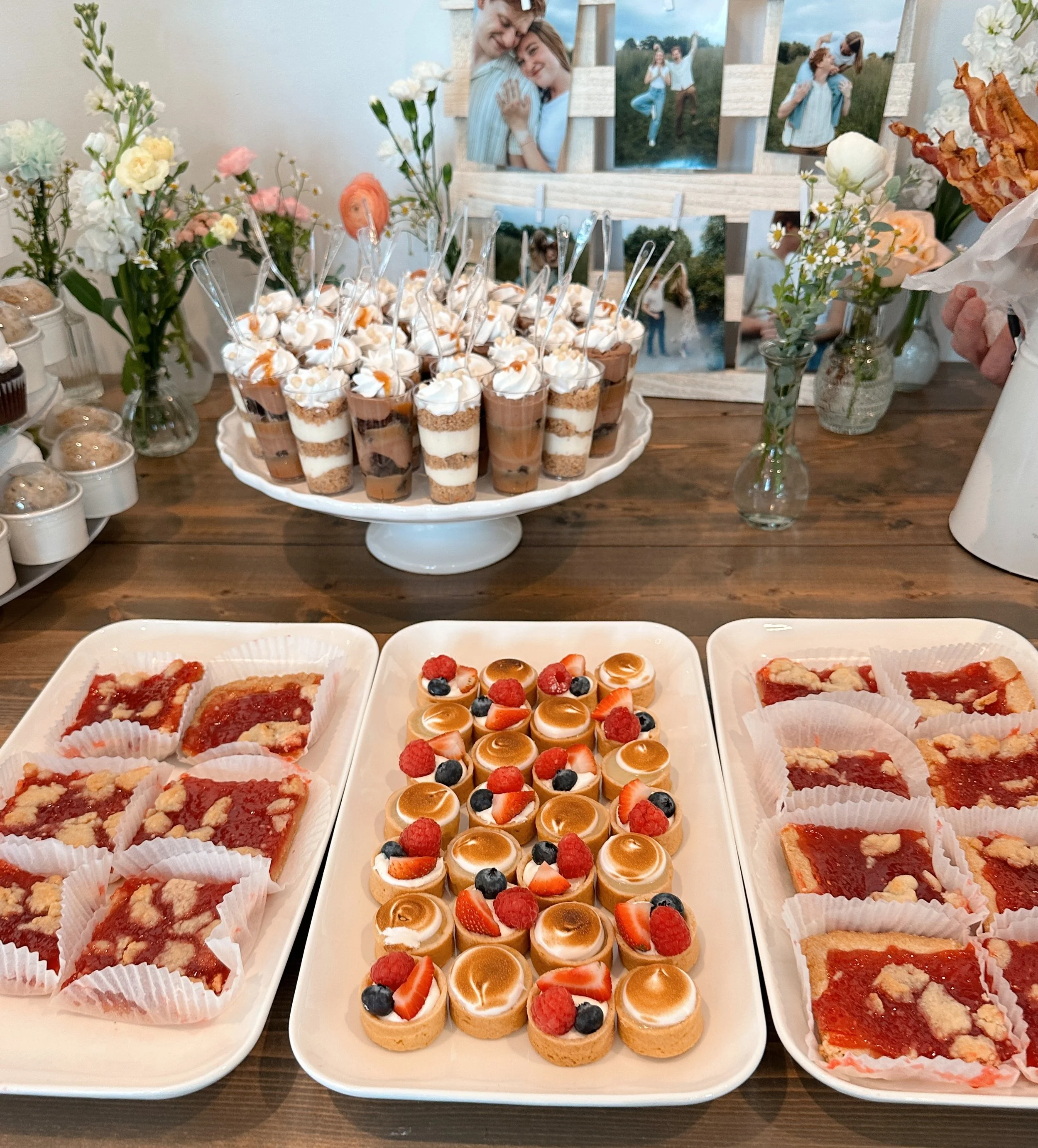 Dessert shooters, Bars, and Mini Tarts