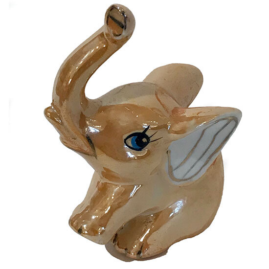 Lustreware Elephant Figurine