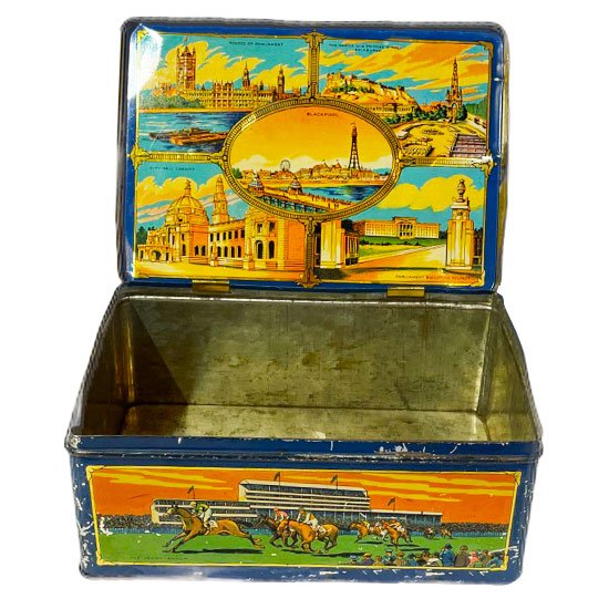 Vintage Biscuit Tin featuring British Landmarks — Two Graces, Art Books and  Curios, Taos, NM