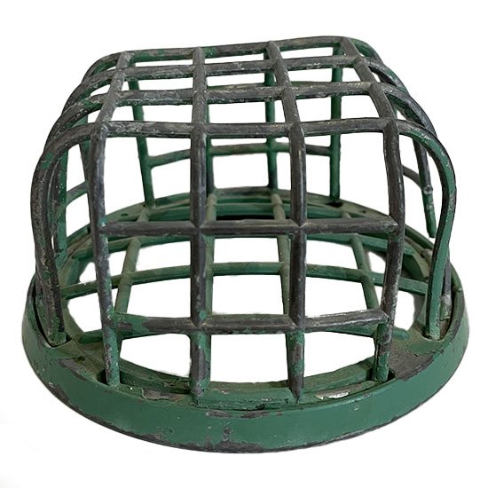 Green Wire Cage Flower Frog