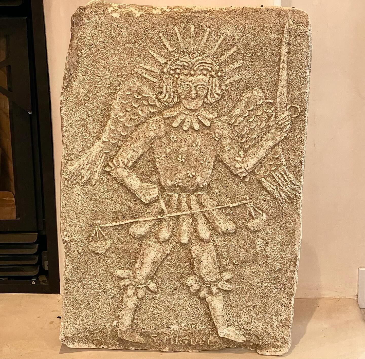 #saintmichael #sanmiguel shallow relief concrete? Mixture&hellip; 21&rdquo;x30&rdquo; @$350. At the Sanchez/Gallery A #estatesale in #taos #taosnewmexico please make an appointment&hellip;