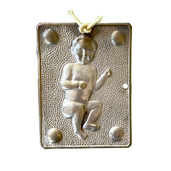 Antique Silver Ex-Voto with an Infant