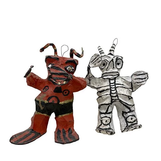 Day of the Dead Paper Mache Figures