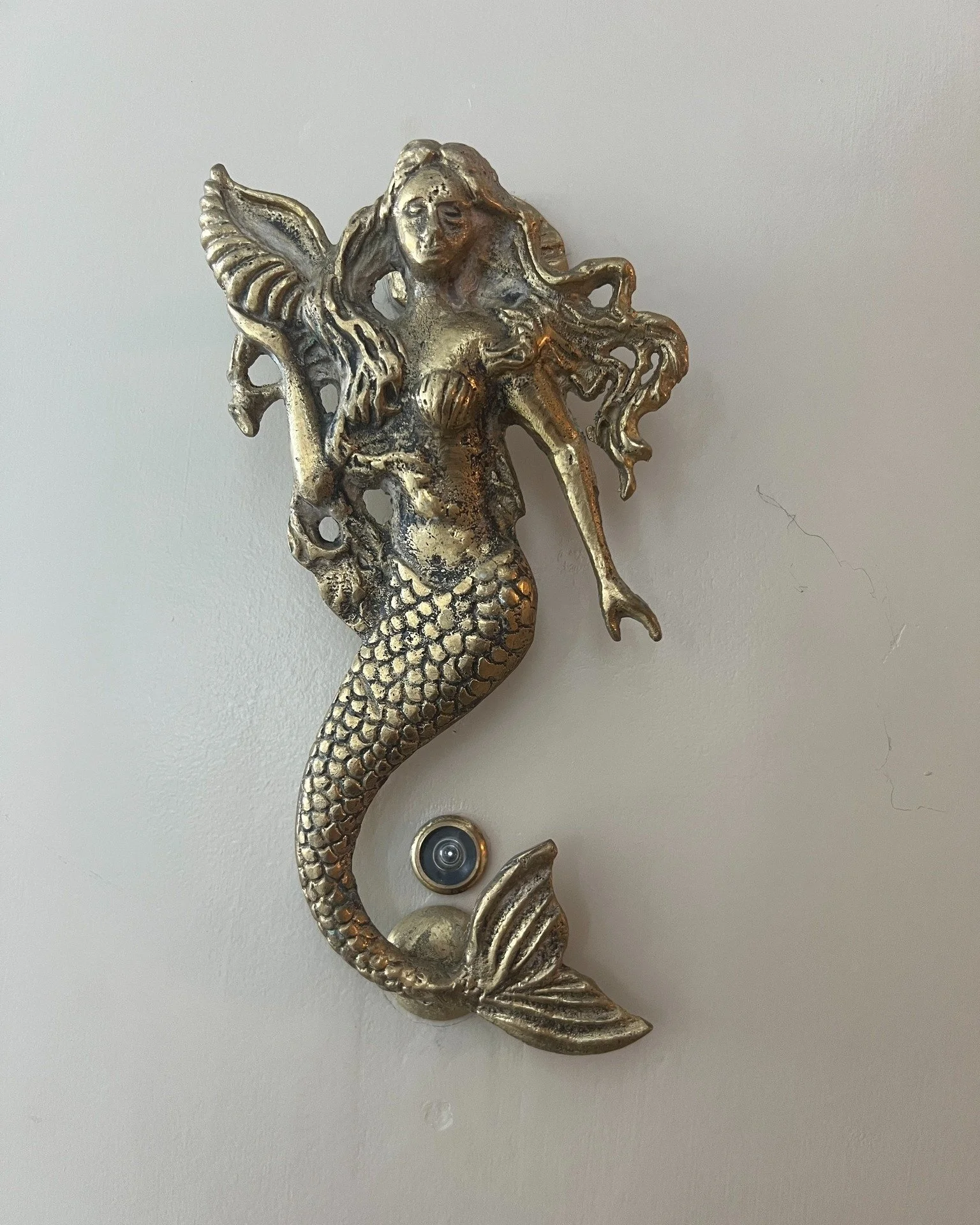 I shared this on @loveanddesignproject last week and wanted to share here too - I searched for years for just the right #mermaid door knocker, then one day, in #Cartegena in the square in front of the @sofitellegendsantaclaractg Santa Clara Hotel, I 