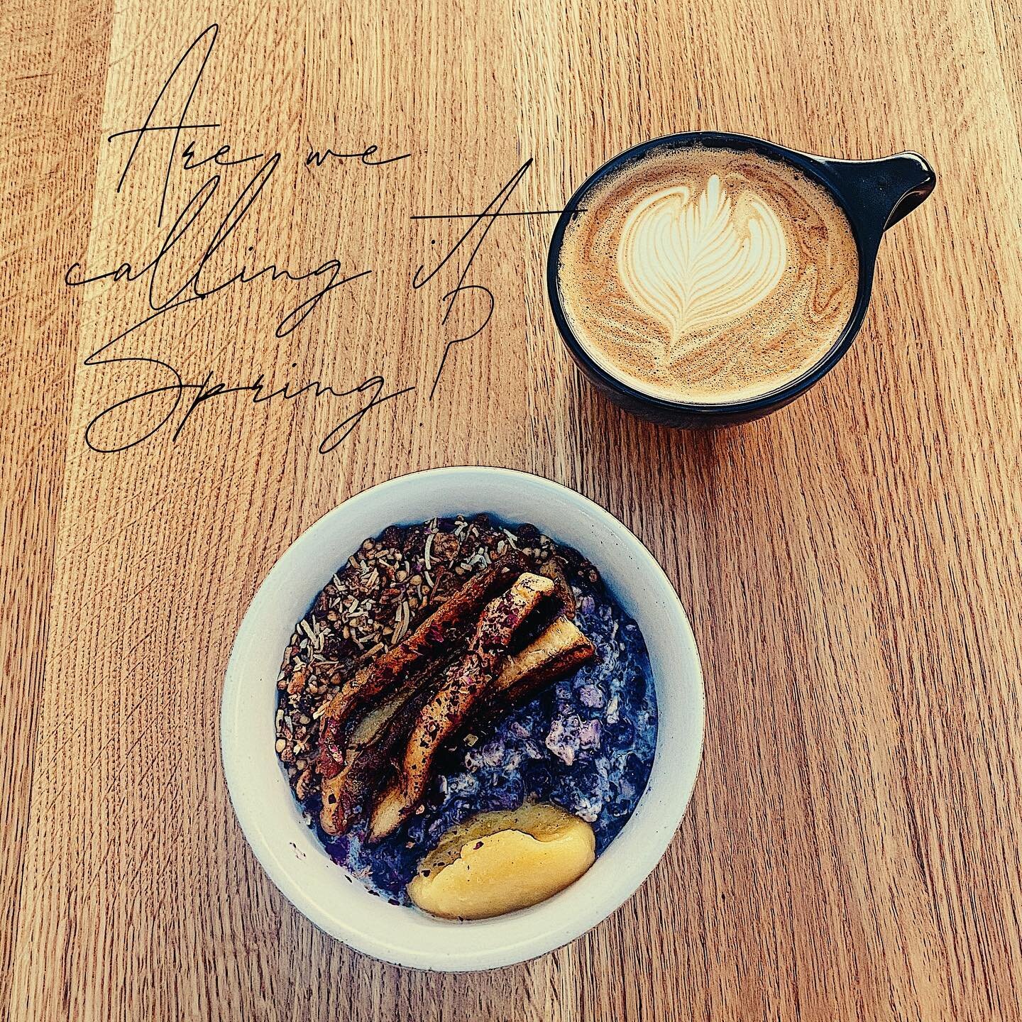 Awesome to see the patio hopping over the weekend, tank tops and flip flops were spotted.. wtf!
.
.
Bircher is how the Swiss do breakfast and it&rsquo;s a shockingly good way to start the day.
.
Our take is oats and chia seeds soaked overnight in app