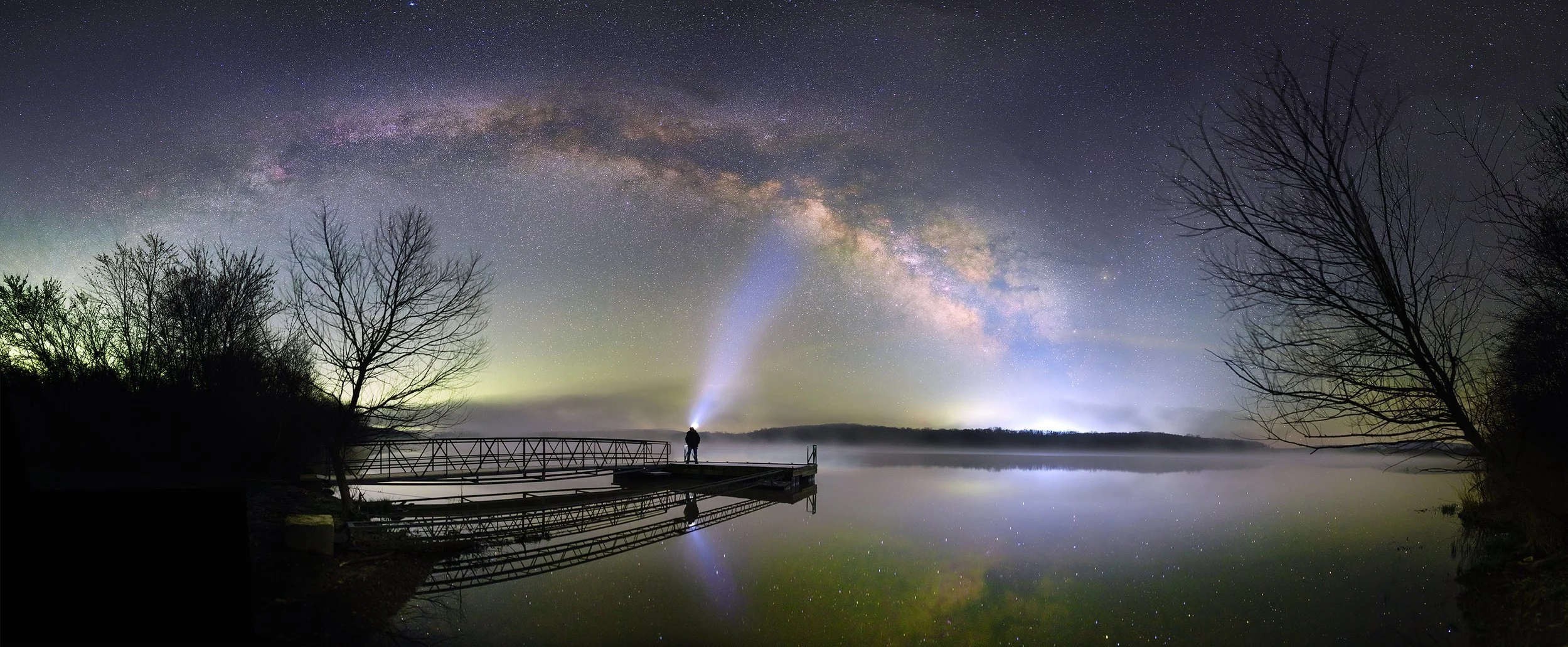 Spring Pano over Bismarck Lake, 2023