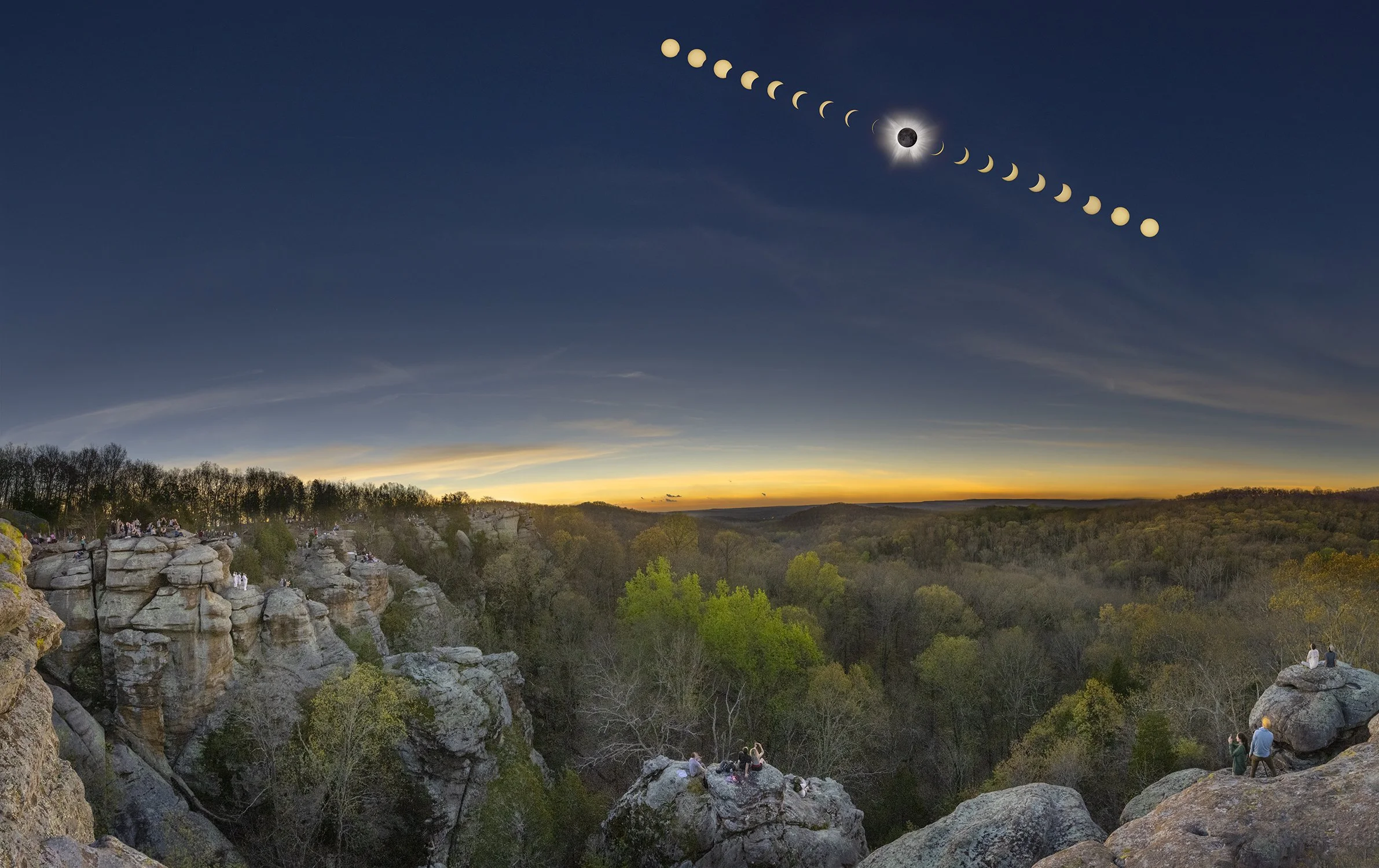 Eclipse over The Garden of the Gods
