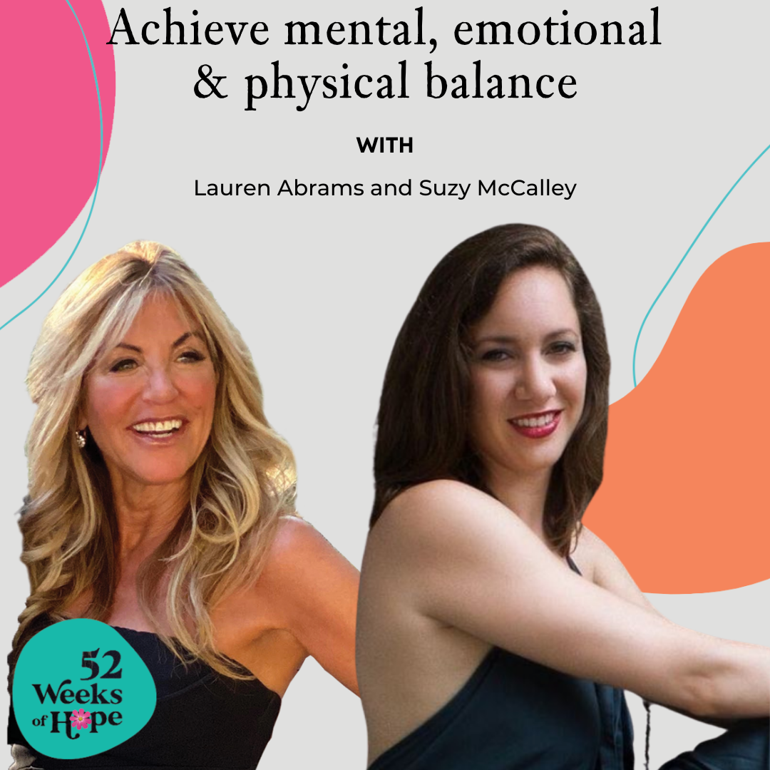 Achieve Mental, Emotional &amp; Physical Balance with Suzy McCalley