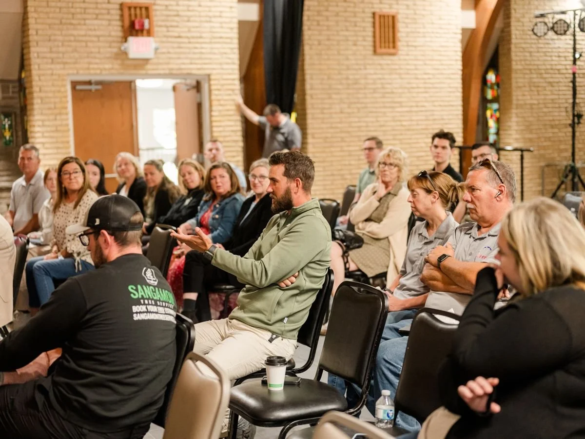 Illinois Local members and guests at an Illinois Local business networking event in Springfield, IL