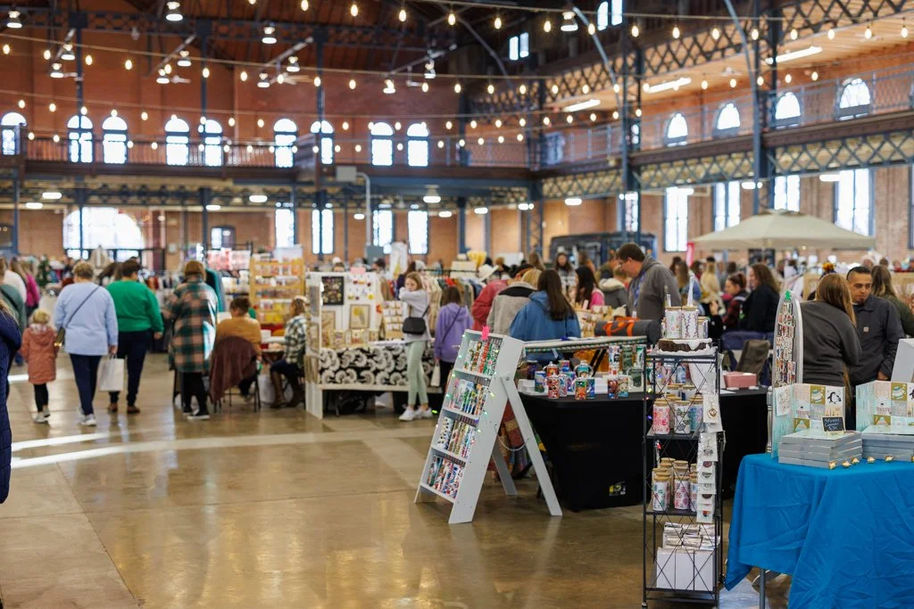 Shoppers at the Illinois Local Holiday Market on Small Business Saturday in Springfield, IL