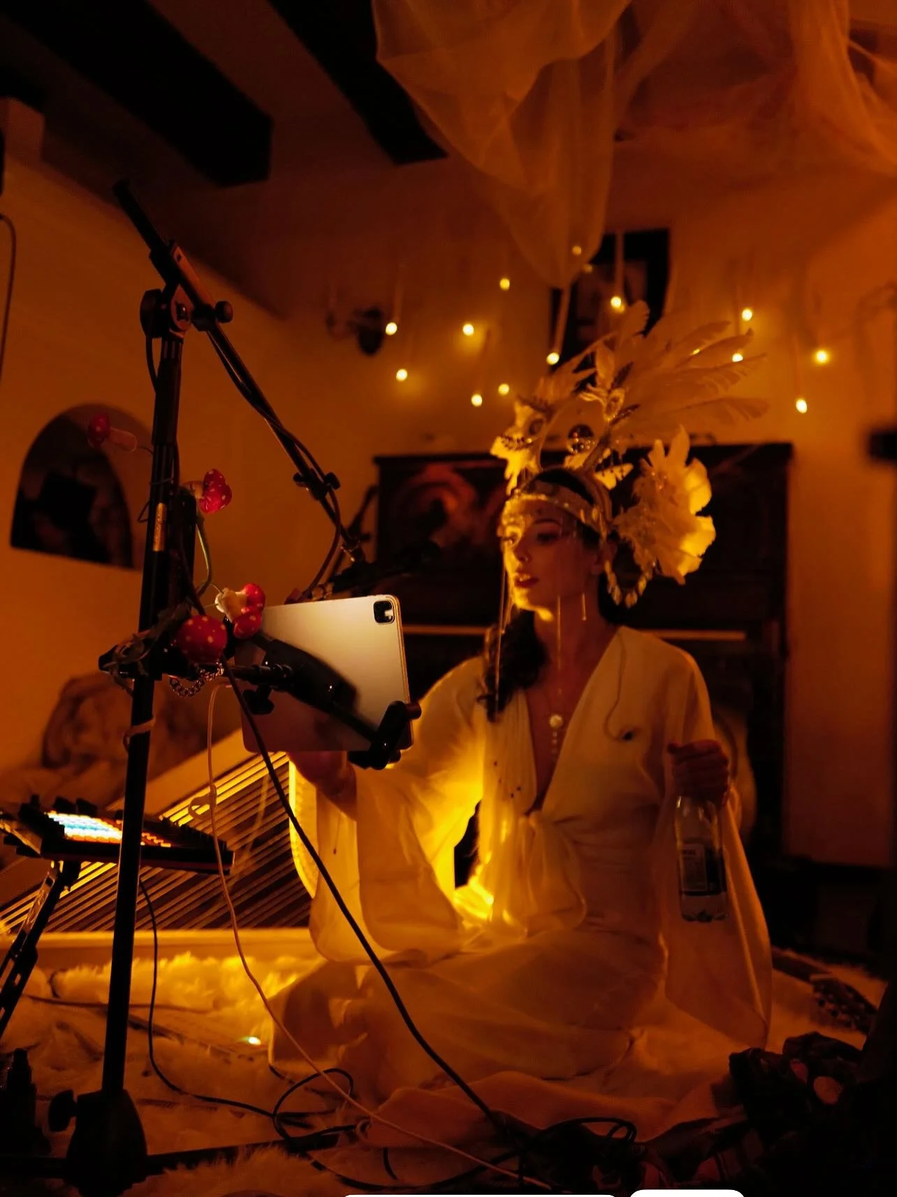 The Angel of Light meets the Vampire in his Castle with compassion to come into harmonic resonance and unconditional love ❤️
Photo by Miyuki at @protocolsorg at Bram Stoker&rsquo;s castle in Transylvania 

Seeking something to make my iPad cute for m