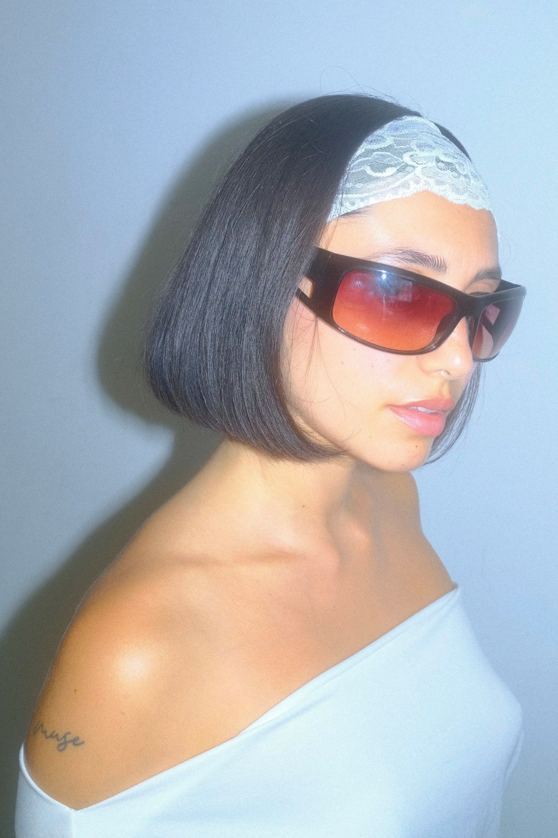 The Lace Headband in White