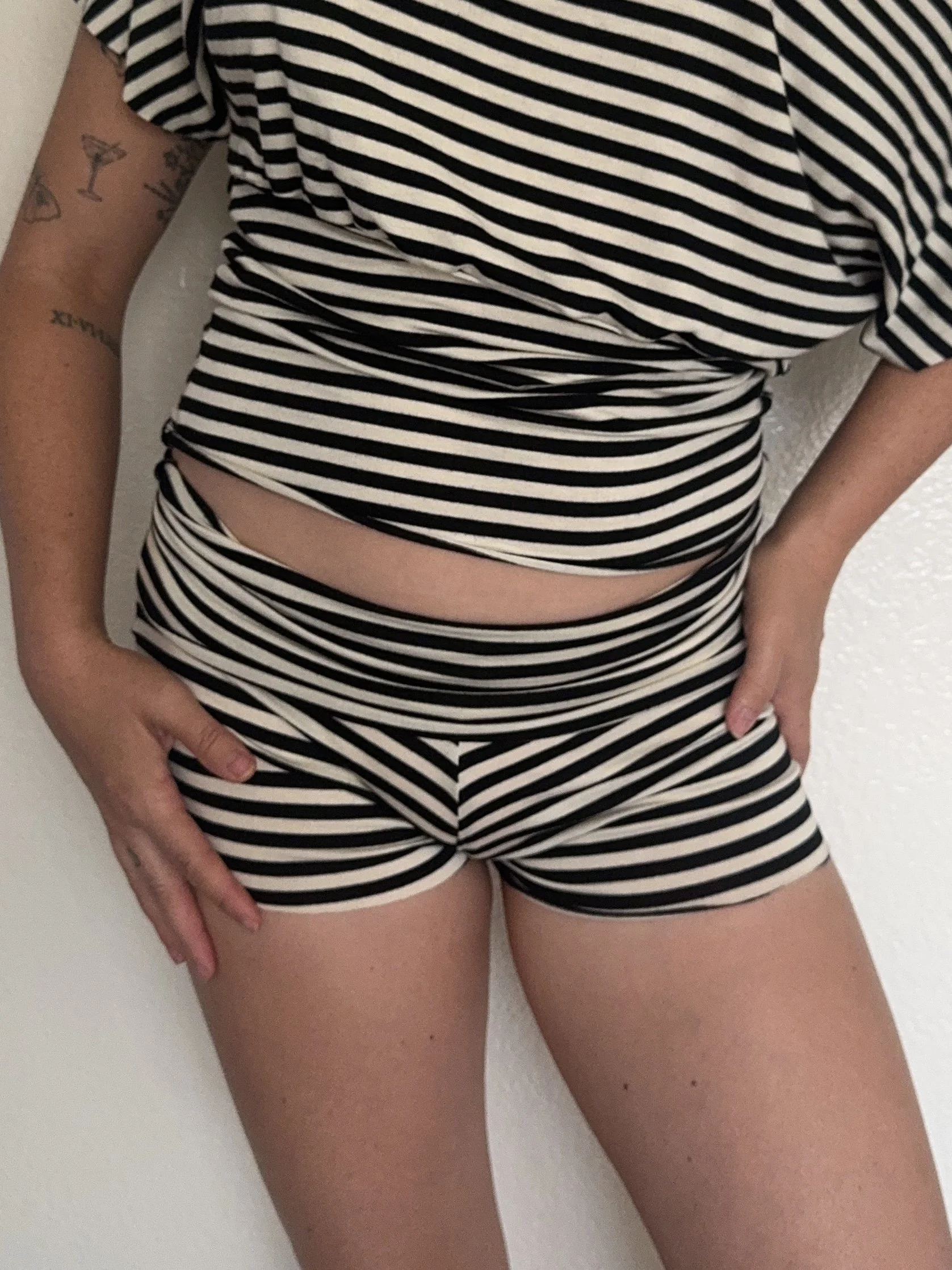 The Striped Jersey Short